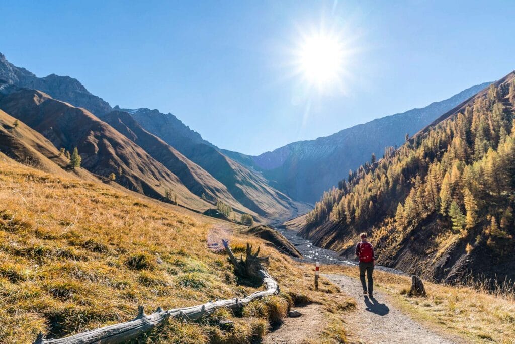 Szlak pieszy Alp Trupchun w Szwajcarii