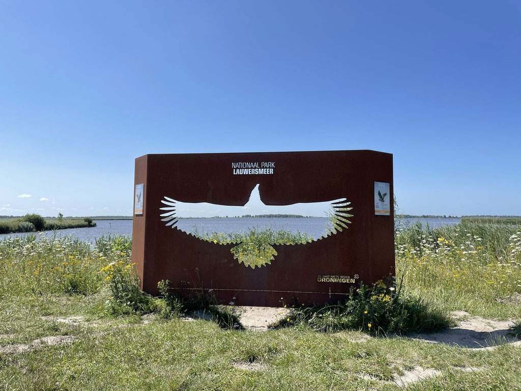 Emblemat Parku Narodowego Lauwersmeer w Holandii