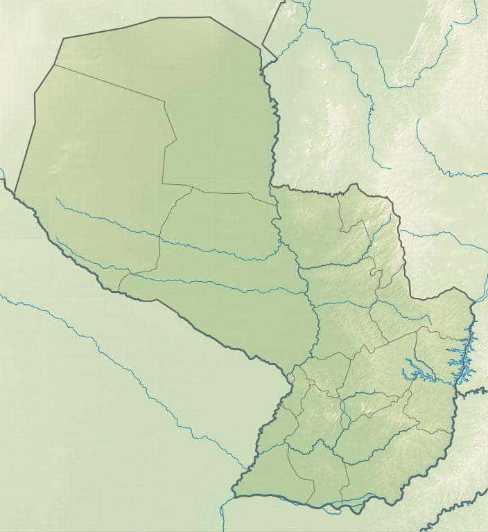 Mapa hydrograficzna Parku Narodowego Ybycuí