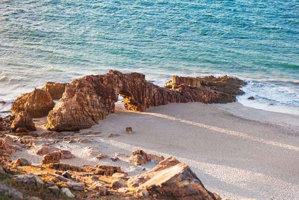 Widok z lotu ptaka na Park Narodowy Jericoacoara