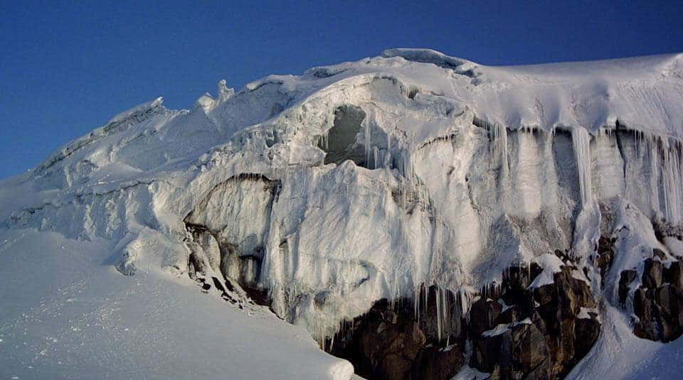 Lodowce w Los Nevados, Kolumbia