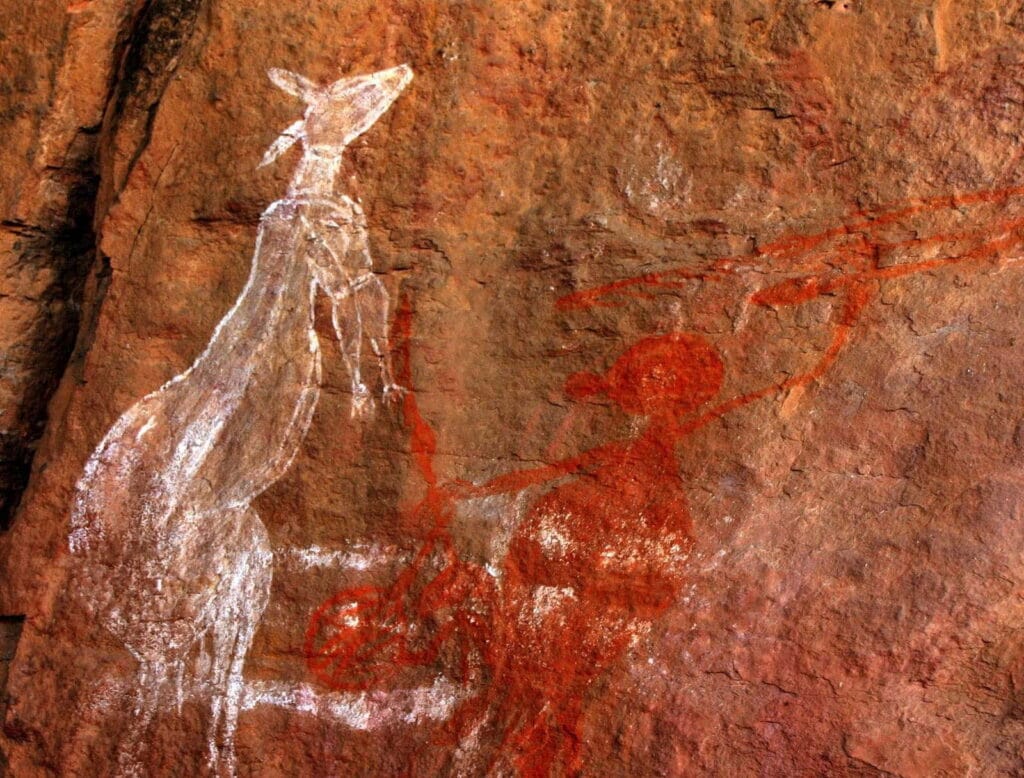 Malowidła naskalne w Ubirr, w Parku Narodowym Kakadu w Australii
