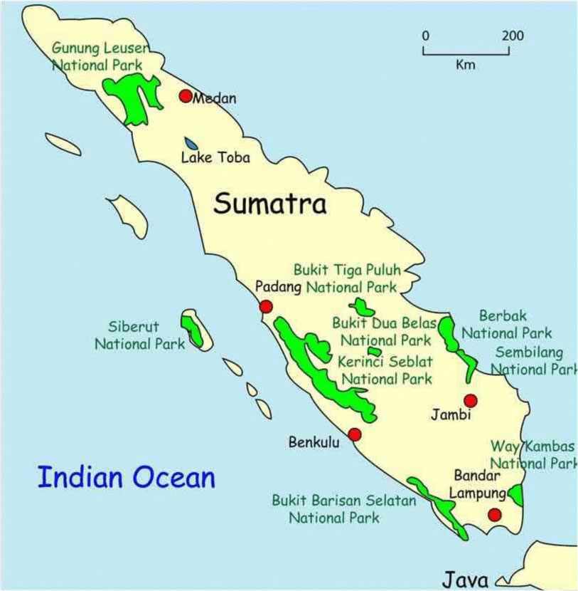 Parki narodowe i obszary chronione Sumatry (Indonezja)